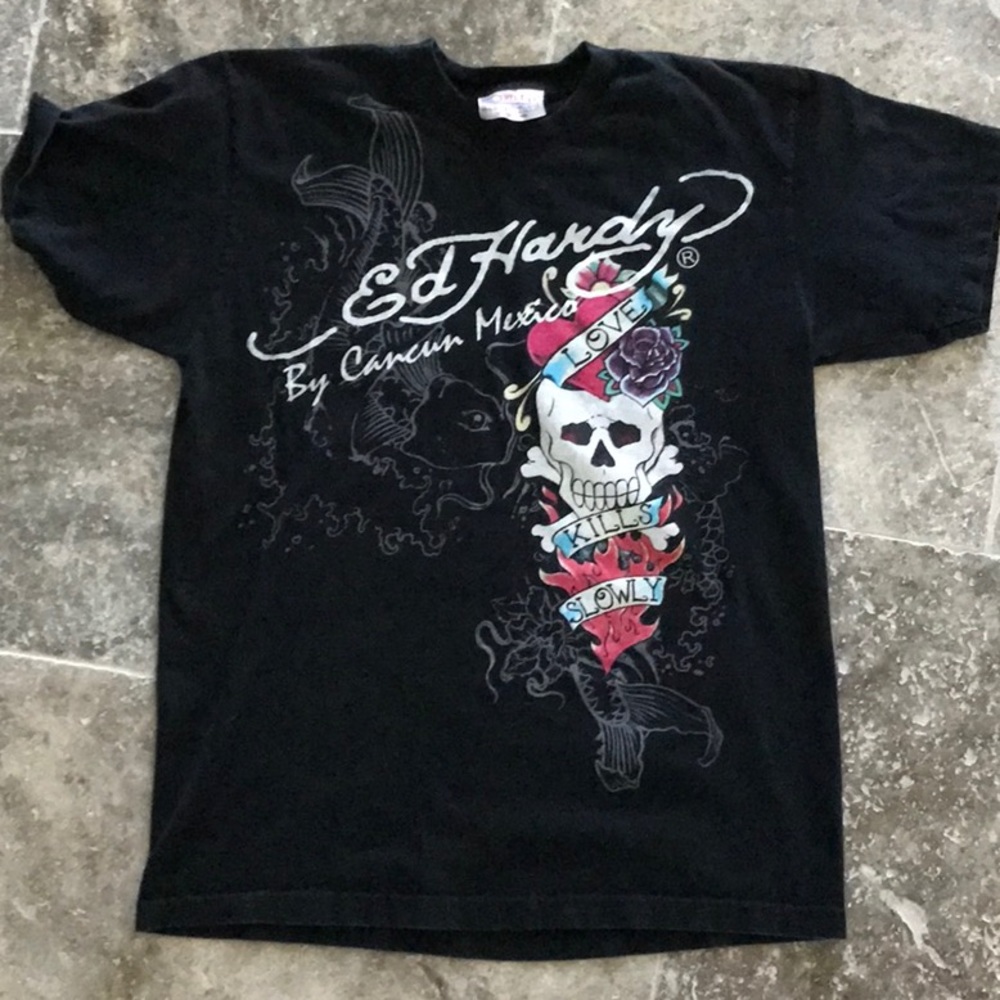 Ed Hardy by Cancun Mexico tshirt